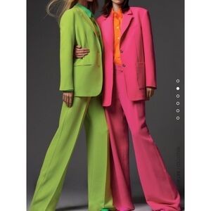 Zara bloggers fav neon pink pants